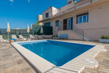 Can Jaume Fuster, villa avec piscine à Búger : photo 8