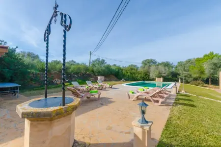 Villa Es Figueral à Campos : piscine 6x10m et jardin : photo 9