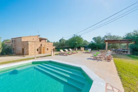 Villa Es Figueral à Campos : piscine 6x10m et jardin : photo 14