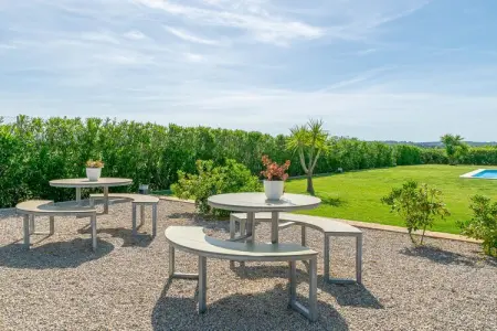 Villa Son Sastre, piscine privée et porche avec vue à Muro : photo 3