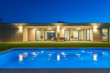 Villa Son Sastre, piscine privée et porche avec vue à Muro : photo 5