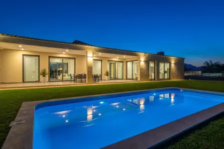 Villa Son Sastre, piscine privée et porche avec vue à Muro : photo 6