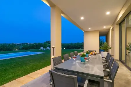 Villa Son Sastre, piscine privée et porche avec vue à Muro : photo 8