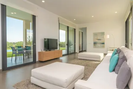 Villa Son Sastre, piscine privée et porche avec vue à Muro : photo 10