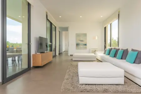 Villa Son Sastre, piscine privée et porche avec vue à Muro : photo 11