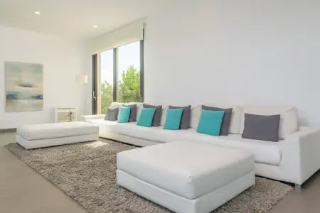 Villa Son Sastre, piscine privée et porche avec vue à Muro : photo 12