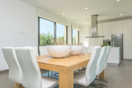 Villa Son Sastre, piscine privée et porche avec vue à Muro : photo 18