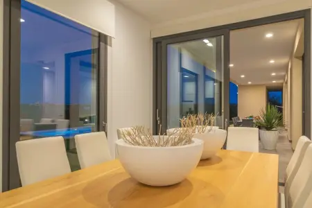 Villa Son Sastre, piscine privée et porche avec vue à Muro : photo 25