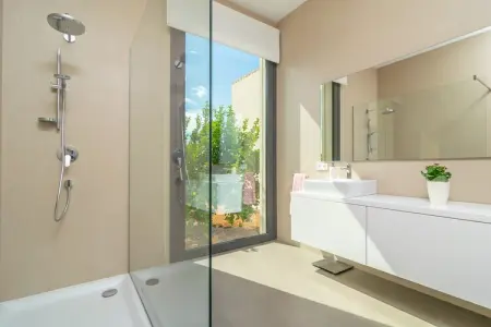 Villa Son Sastre, piscine privée et porche avec vue à Muro : photo 30