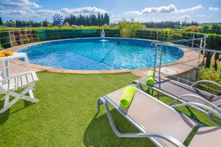 Can Pintat, villa 4 pers. avec piscine à Llubí : photo 8