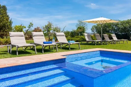 Villa Cal Moliner, piscine privée près de Pollença : photo 7