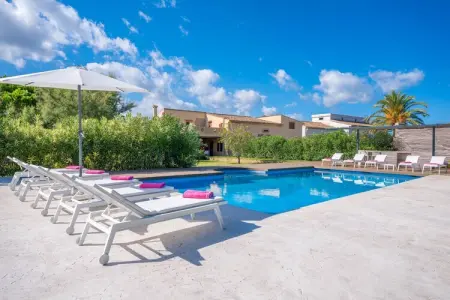 Villa L'eresta : piscine 13m et court de tennis aux Baléares : photo 5