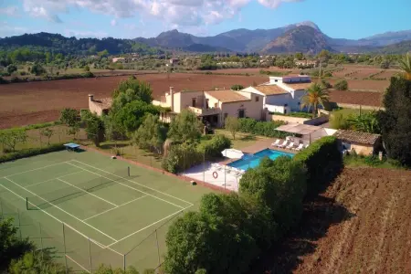 Villa L'eresta : piscine 13m et court de tennis aux Baléares : photo 33