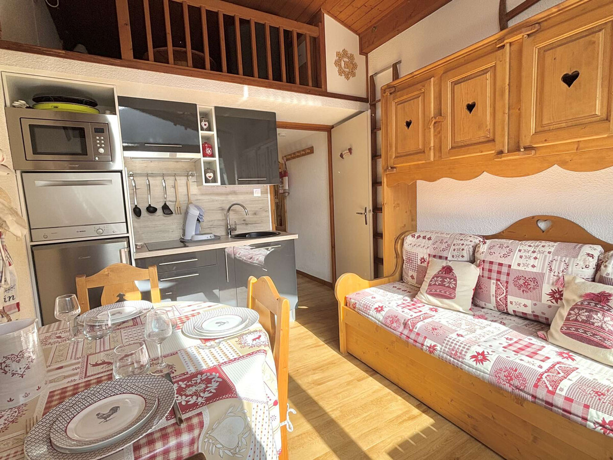 Studio alcôve 3 pers, balcon Sud, 400 m des pistes - Photo 3