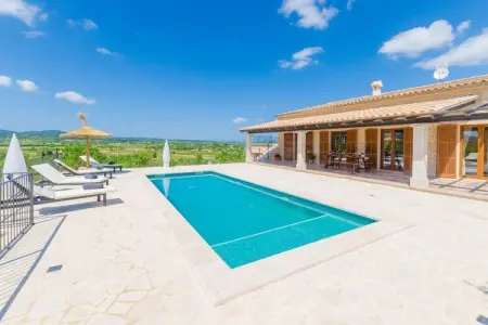 Villa Son Roca à Montuïri : piscine d'eau salée : photo 9