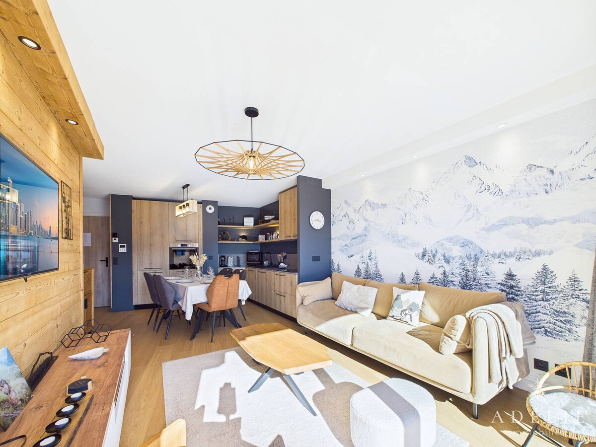 Appart. 3p neuf 6 pers, balcon sud, 450m pistes - Photo 1