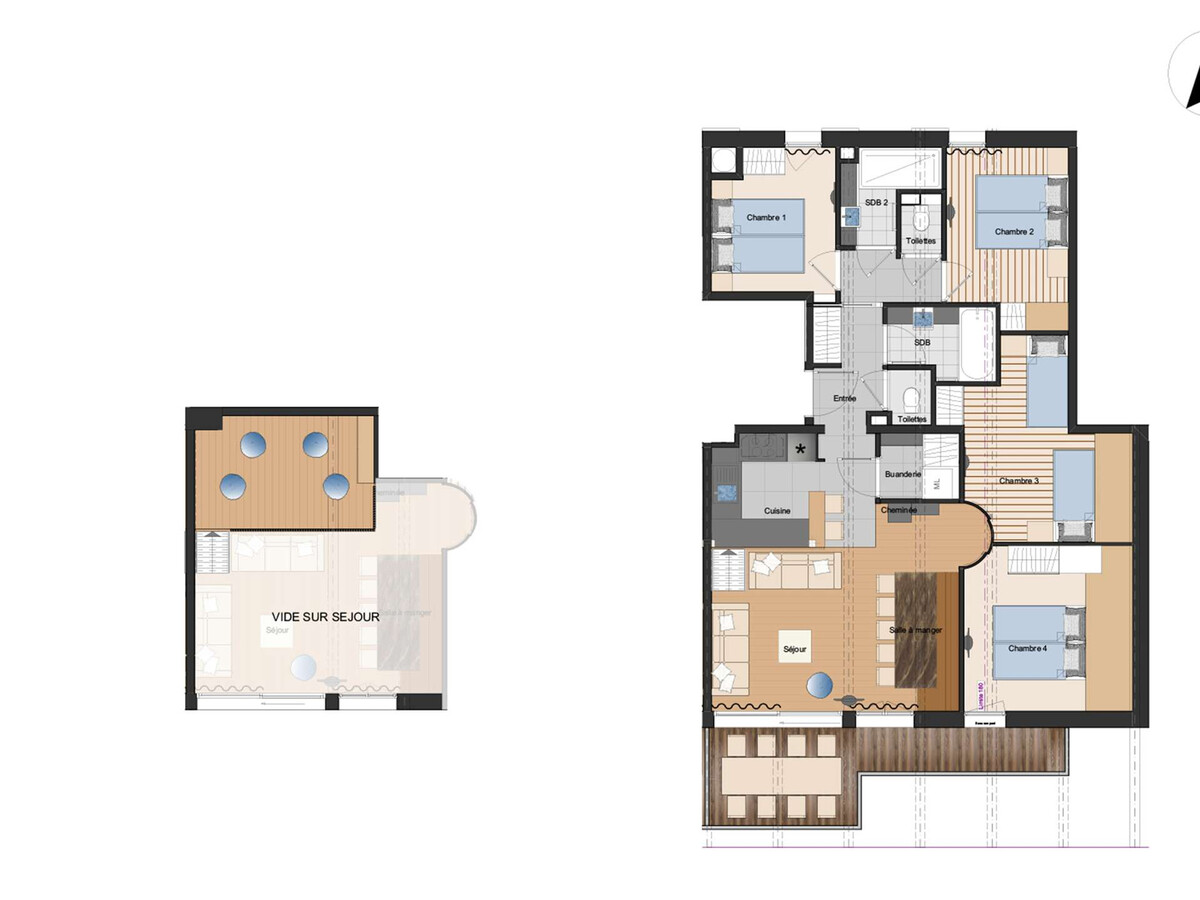 Appartement 4 étoiles 10 pers, SPA & parking aux Saisies - Photo 16