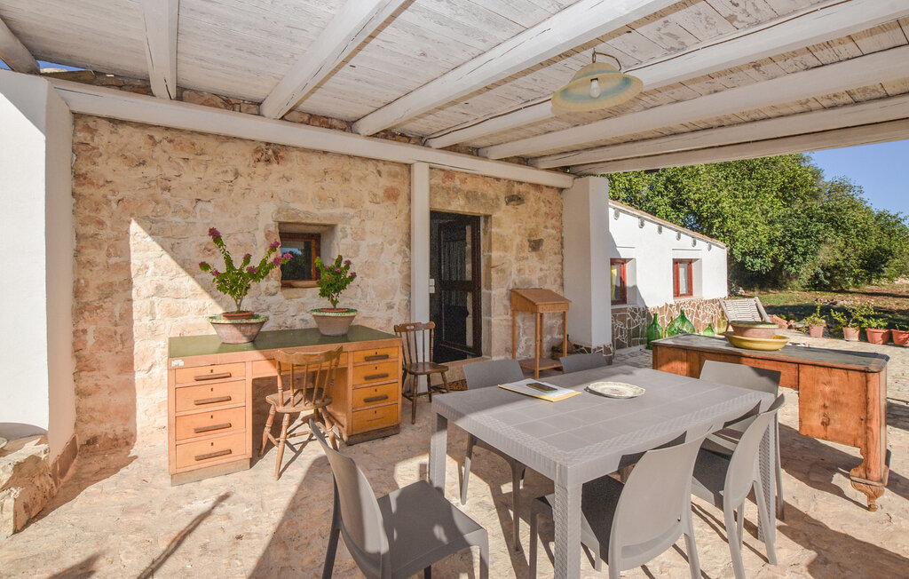 Maison pierre et bois à Scicli, terrasse couverte - Photo 2