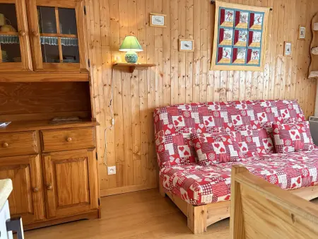 Studio 4 couchages Risoul 1850, accès direct pistes : photo 10