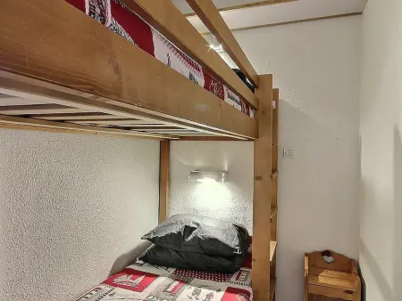 Studio cabine 4 personnes Belle Plagne, terrasse sud-ouest : photo 5