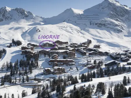 Studio cabine 4 personnes Belle Plagne, terrasse sud-ouest : photo 9