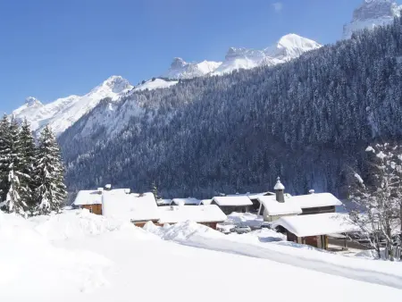 Appartement Perriades avec cheminée, terrasse sud-ouest, Le Grand-Bornand : photo 9