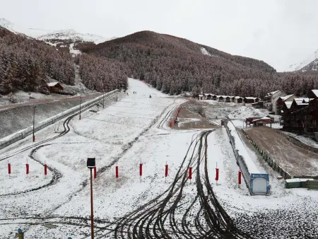 Duplex 8 pers aux Orres, ski aux pieds, piscine & sauna : photo 13