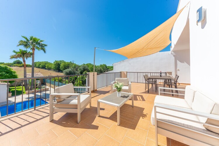 Villa Es Desaigua à Llubí : piscine 7,5 m et terrasses - Photo 6