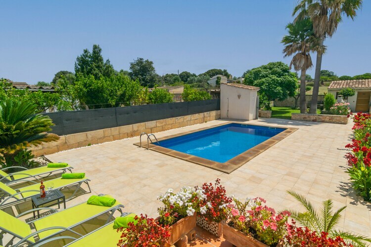 Villa Es Desaigua à Llubí : piscine 7,5 m et terrasses - Photo 8