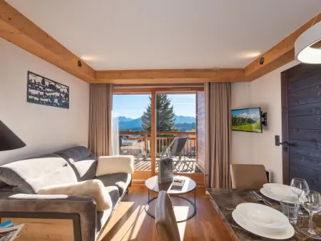 Location appartement à Les Saisies, Appartement élégant aux Saisies pour 6 pers avec parking et accès bien-être