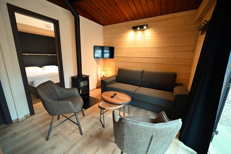 Chalet Mélèze à Viroinval, poêle à bois et vue - Photo 1