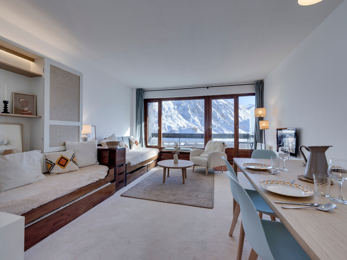 Appart 2 pièces 4 pers Tignes, balcon sud au pied des pistes - Photo 4