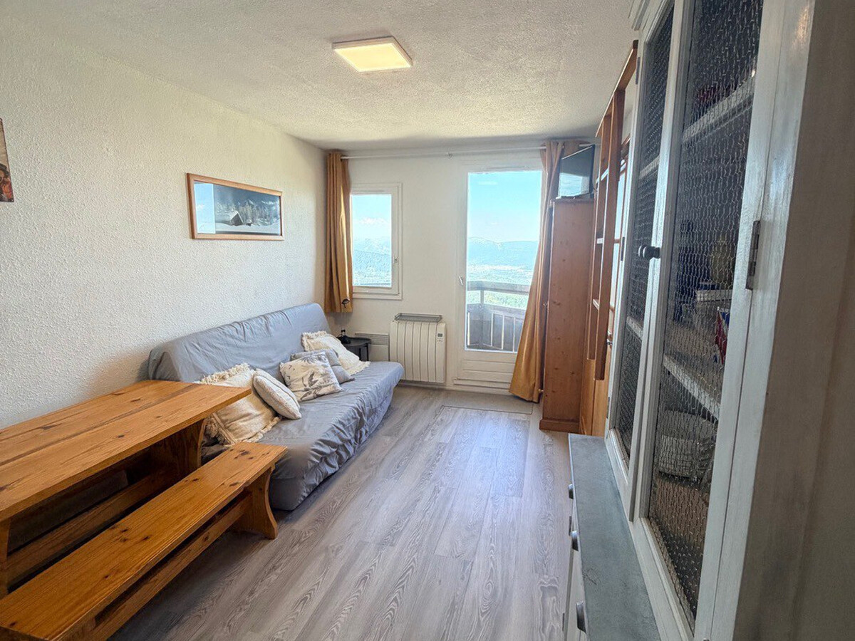 Studio 3 couchages avec balcon vue vallée aux Adrets - Photo 1
