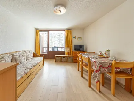Location appartement à Saint François Longchamp, Studio confort 4 pers, au pied des pistes, balcon sud