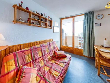 Location appartement à Saint François Longchamp, Studio cosy 4 pers. pied des pistes, balcon sud