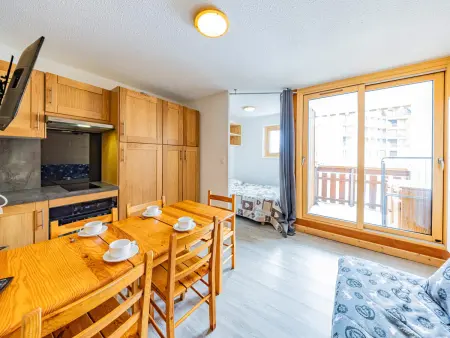 Location appartement à Saint François Longchamp, Studio confortable 5 pers. au pied des pistes