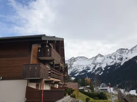 T2 design à La Clusaz, terrasse sud et garage : photo 17
