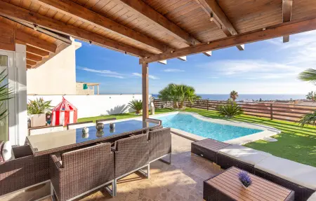 Maison 10 pers. avec piscine privée et vue mer à Bolnuevo : photo 2