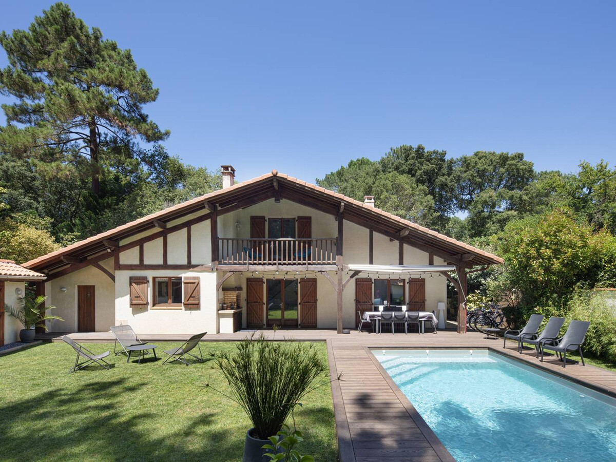 Villa Malbec à Capbreton : 12 pers, 6 ch, piscine & jardin - Photo 2