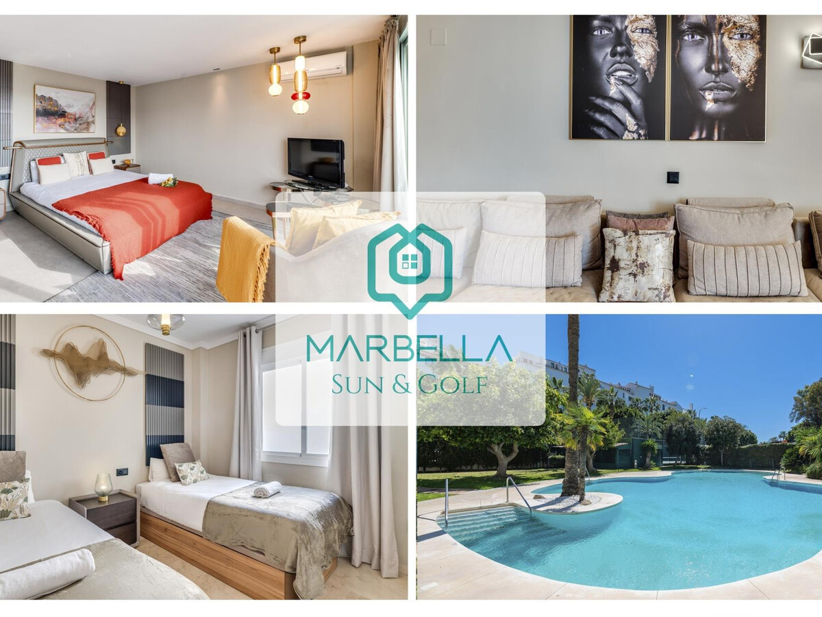 Duplex de luxe Puerto Banús : 4 piscines, jardins, vue mer - Photo 1