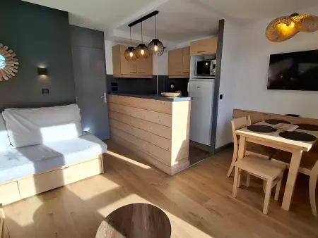 Location appartement à Plagne 1800, Appartement cosy à Plagne 1800, 4-5 pers, accès piscine