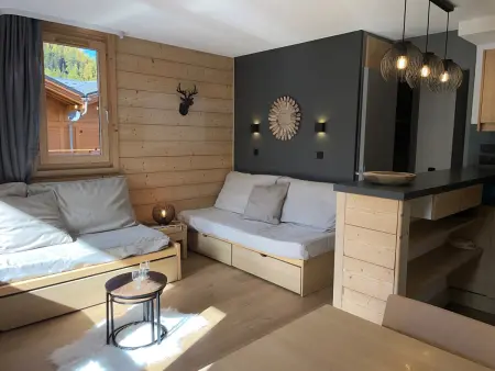 Appart 2 pièces Plagne 1800, balcon Sud, accès piscine : photo 2