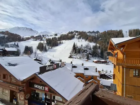 Appart 2 pièces Plagne 1800, balcon Sud, accès piscine : photo 12