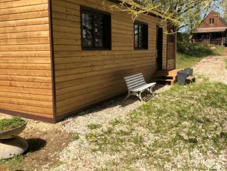 Chalet bois 4 pers. avec piscine partagée à Saint-Pompont : photo 3