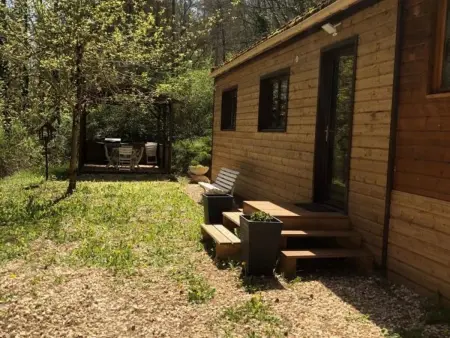 Chalet bois 4 pers. avec piscine partagée à Saint-Pompont : photo 4