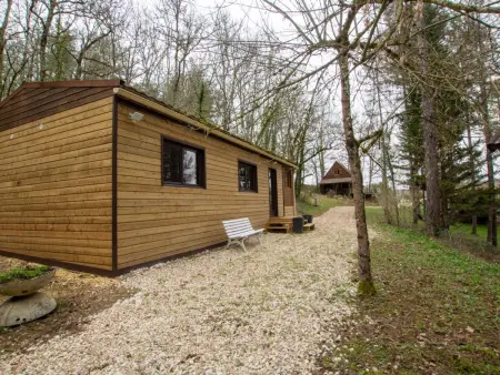 Chalet bois 4 pers. avec piscine partagée à Saint-Pompont : photo 14
