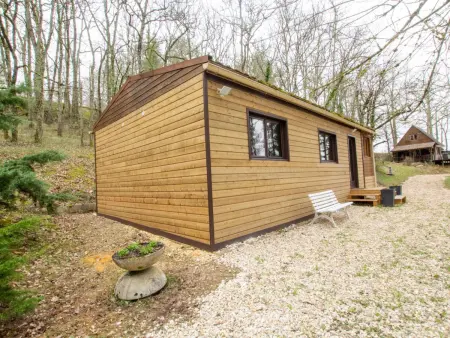 Chalet bois 4 pers. avec piscine partagée à Saint-Pompont : photo 17