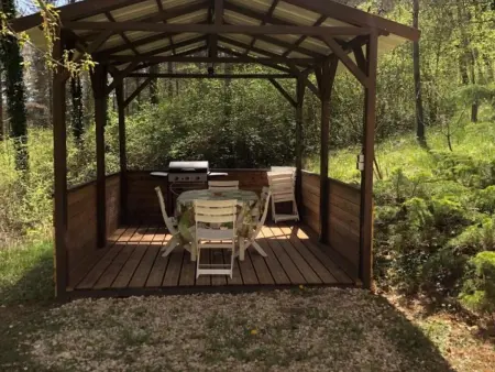 Chalet bois 4 pers. avec piscine partagée à Saint-Pompont : photo 18