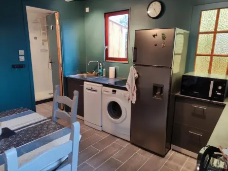 Chalet bois 42 m² avec piscine partagée à Saint-Pompont : photo 6