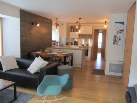 Location appartement à Les Contamines Montjoie, Appartement cosy 3 pièces, 6 pers. avec terrasse et parking aux Contamines-Montjoie